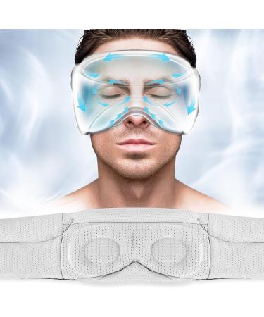 Flashmen Bluetooth Sleep Mask White Noise Timer 3D Sleep Mask for Side Sleeper Block Out Light Cooling Eye Sleep Mask with Bluetooth Headphones - Buy Online on GoSupps.com