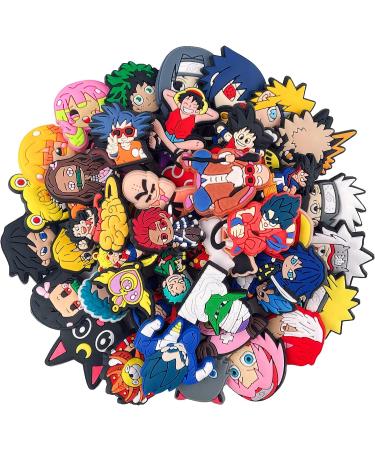 Shoe Charms for Boys Girls | Cool Cartoon Anime Charms for Kids & Men | Crock Charms for Bracelets & Sandals - Set of 50 - Buy Online on GoSupps.com