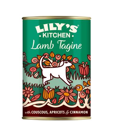 Lily's Kitchen Natural Wet Food for Adult Dogs Can - Lamb Tajine - Dog Food Grain-Free Recipe (6 x 400g cans)