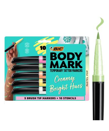 BIC BodyMark Temporary Tattoo Markers for Skin, Henna Vibes, Assorted  Colors, 3-Count 