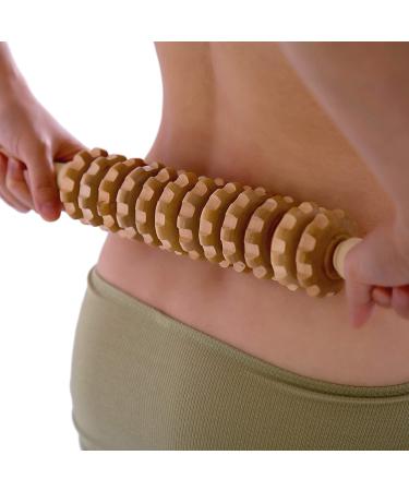 Mikako Wood Therapy Roller: Lymphatic Drainage & Cellulite Massager - Buy Online on GoSupps.com
