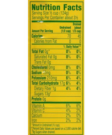 Del Monte Sliced Yellow Cling Peaches in 100% Juice - 15 oz - Buy Online on GoSupps.com
