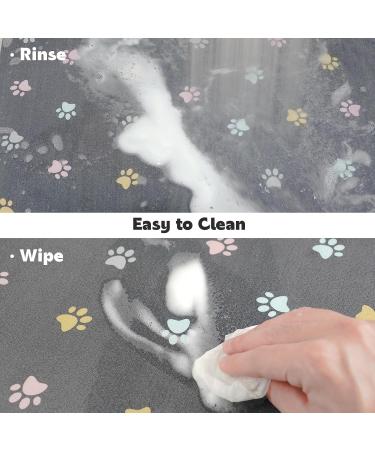 Solday Waterproof Pet Food Mat for Dogs & Cats - Non-Slip Silicone Bowl Pad (50 x 30 cm Light Gray) - Buy Online on GoSupps.com