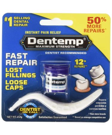DENTEMP Maximum Strength Dental Repair 2.2 g (Pack of 5)