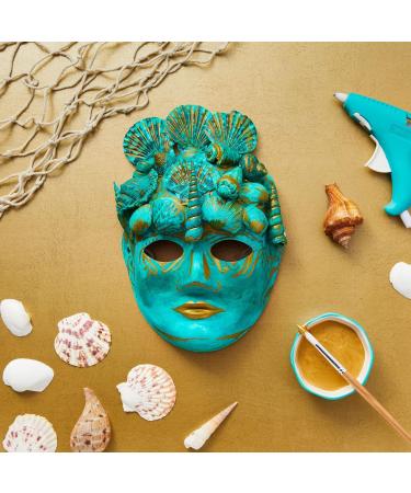 24 Pack White Opera Masks for Carnival Masquerade Party - 2 Sizes, Blank Paper Mache Masks for Halloween - Buy Online on GoSupps.com