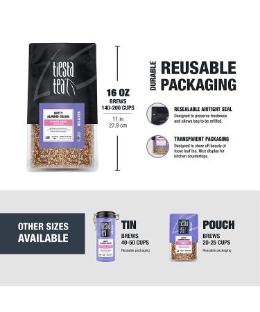 Tiesta Tea Nutty Almond Cream - Caffeine Free Loose Leaf Tea 16 oz - Buy Online on GoSupps.com