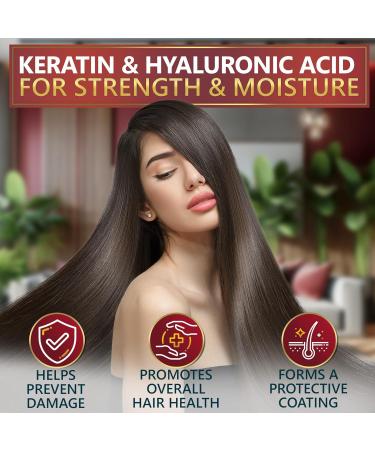 Shop Keratin Shampoo & Conditioner Set with Hyaluronic Acid | Sulfate-Free Moisturizing Treatment for Dry Damaged Hair Salon Grade for Men & Women - Buy Online on GoSupps.com