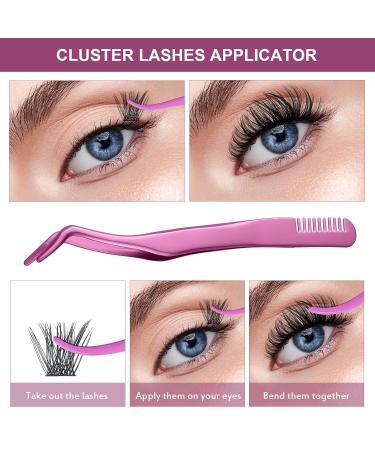 Premium Eyelash Applicator Tool Set - 1 Eyelash Applicator + 1 Eyebrow Tweezers for DIY Extensions - Perfect for Clusters - International Shipping - Buy Online on GoSupps.com