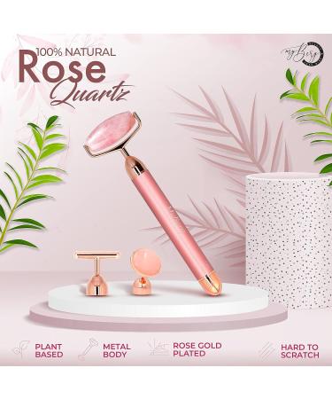 MyBerg Jade Roller for Face - Electric 3-in-1 Facial Massager with Gold Eye Patches - Anti-Aging Skin Care Tool for Face Sculpting and Lifting - Buy Online on GoSupps.com