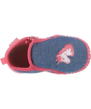 Playshoes Kid's Unicorn Anti-Slip Zip Shoes - Blue Jeansblau (4/4.5 UK Child) - Buy Online on GoSupps.com