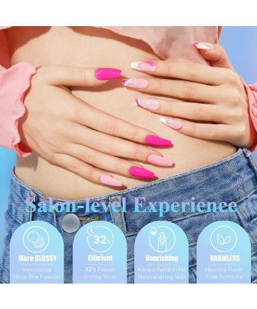AZUREBEAUTY All Season 20 Color Dip Powder Nail Kit - Classic Spring Summer Starter Kit with 4 Pcs Liquid Set - French Art Manicure DIY Salon Gift Set for Women - Buy Online on GoSupps.com