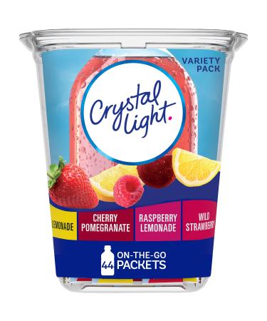 Crystal Light Sugar-Free Fruit Variety On-The-Go Powdered Drink Mix 44 Count Sugar Free