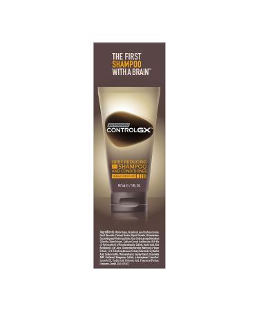 Just For Men Control GX 2 in 1 Grey Reducing Shampoo & Conditioner - 5 oz | Best Grey Hair Solution | International Shipping Available - Buy Online on GoSupps.com