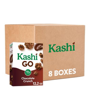 Kashi GO Cold Breakfast Cereal Fiber Cereal Vegan Protein Chocolate Crunch (8 Boxes) Chocolate Crunch 12.2 Ounce (Pack of 1)