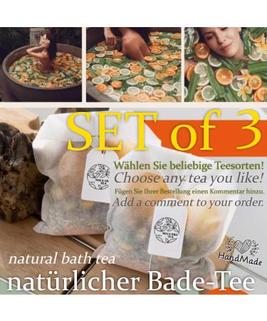 Generisch Nova Era Tea - Handmade Natural Bath Tea - Aromatherapy Natural Ingredients - Himalayan Salt Essential Oils Herbs - Skin Care Relaxation Wellness Bath (Set of 3) - Buy Online on GoSupps.com