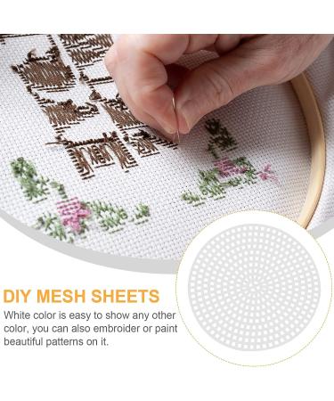 Exceart 30pcs Plastic Canvas Shapes for DIY Cross Stitch Embroidery - Round 7.7cm Mesh Screen for Needlepoint Craft Projects - Buy Online on GoSupps.com