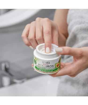Hyaluron Anti-Wrinkle Cream with Avocado Oil for Mature Skin (30+) - Intensive Day & Night Cream with UV Protection - Buy Online on GoSupps.com