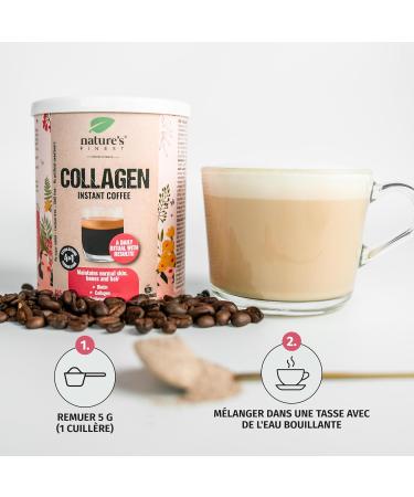 Nature's Finest by Nutrisslim Collagen Coffee avec Acide Hyaluronique Vitamine C et Biotine - Caf Arabica Premium Sans Sucre Ajout D licat et Aromatique - Buy Online on GoSupps.com