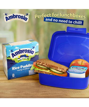 Ambrosia Devon Original Rice Pudding 4 x 125g Pots - Ready-to-Eat (Pack of 1) - Buy Online on GoSupps.com