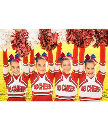 Whaline 4th of July Glitter Cheer Hair Bows - Patriotic Independence Day Hair Accessories for Teens Kids - 4Pcs - Buy Online on GoSupps.com