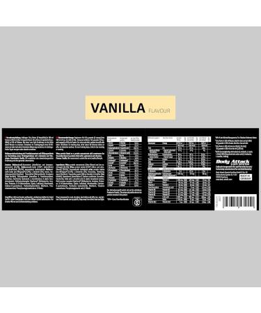 Body Attack Extreme Whey Deluxe - Vanilla Cream 2.3 kg | Premium Protein Powder with Amino Acids | Made in Germany | Low-Fat & Sugar | Triple Whey Complex & CFM Isolate - Buy Online on GoSupps.com