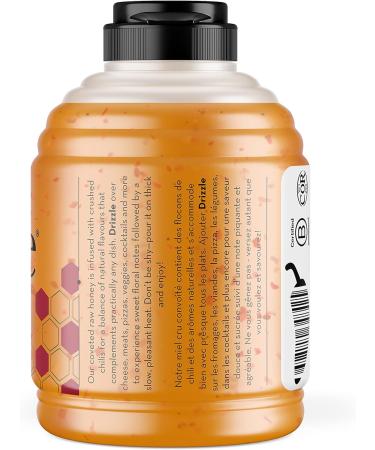 Drizzle Hot Honey - Infused With Crushed Chilis - Raw Unfiltered And Unprocessed - Rich In Nutrients And Beneficial Enzymes - 100% Raw Pure Honey - Gluten-free Paleo-friendly (500g) 2-Pack Hot Honey 500 g (Pack of 2) - Buy Online on GoSupps.com