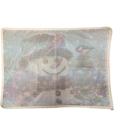 Christmas Snowman Latch Hook Rug DIY Kit - 20.5X15 Inch - Canvas Print - Crochet Yarn - Holiday Decoration & Activity - Buy Online on GoSupps.com