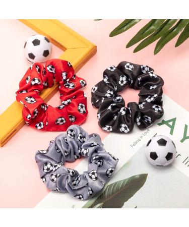 WILLBOND 8-Piece Soccer Hair Scrunchies Set | Elastic Hair Ties for Girls, Players, Coaches | Sport Hair Accessories Perfect Soccer Gift - Buy Online on GoSupps.com