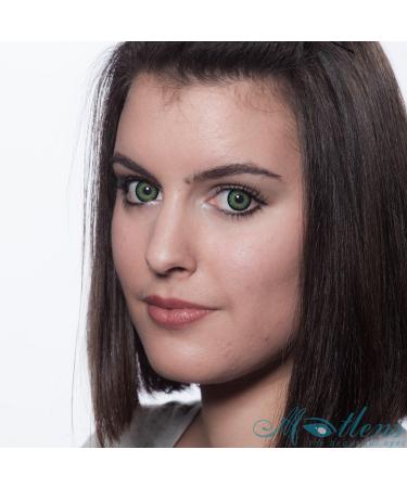 Buy Matlens-Geolica Green Circle Contact Lenses - Big Eyes Effect Includes Case & Care Kit - International Shipping Available - Buy Online on GoSupps.com