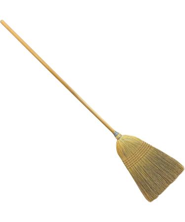 Weiler 95033 Heavy-Duty Corn Broom | 5 Sew Wooden Handle | 100% Natural Corn Fill | Indoor/Outdoor Sweeping - Buy Online on GoSupps.com