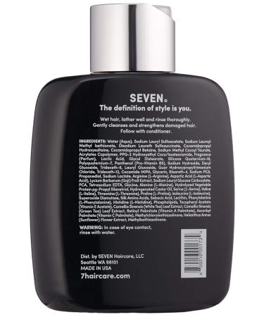 SEVEN Haircare KENTE BOND Shampoo | Sulfate-Free Cruelty-Free for Split Ends & Damaged Hair | Green Tea & Pro Vitamin B5 | 10.8 Fl Oz - Made in USA - Buy Online on GoSupps.com