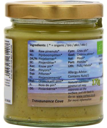 Carley's Organic Raw Pinenut Butter 170 g - Buy Online on GoSupps.com