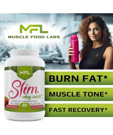 MFL Slim WHEY Protein Powder | 28g Protein | Low Carbs | Slimming Nutritional Shake | Sweetened with Stevia | 2 lbs. (Chocolate Berries) Chocolate Berries 2 Pound (Pack of 1) - Buy Online on GoSupps.com