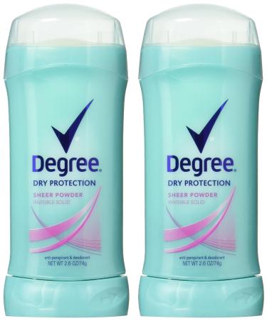 Degree Deodorant 2.6oz Women's Sheer Powder Twin Pack - Long-Lasting Fresh & International Shipping Available - Buy Online on GoSupps.com