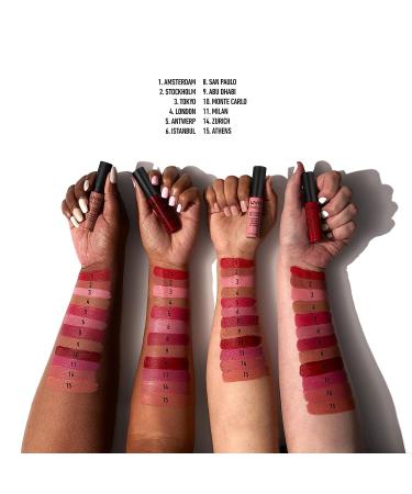 NYX Soft Matte Lip Cream - Amsterdam (Pure Red) 0.27 Fl Oz - Buy Online on GoSupps.com