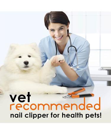 Professional Heavy Duty Dog Nail Clippers with Safety Guard for Small, Medium, and Large Breeds - Painless Nail Trimming with Anti-Slip Handles - Includes Free Nail File - Buy Online on GoSupps.com