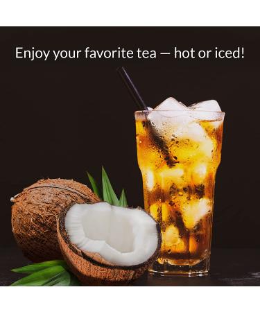 The Republic of Tea HiCAF Toasted Coconut Black Tea Tin - 50 Tea Bags - Buy Online on GoSupps.com