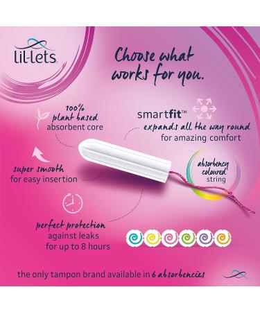 Lil-Lets Smartfit Tampons 32 Each (Pack of 2) Size Super 32 Count (Pack of 2) - Buy Online on GoSupps.com