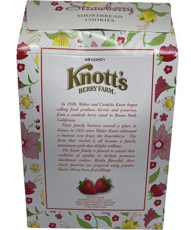 Knott's Berry Farm Shortbread Cookies - Strawberry Flavor | 20-Ounce Box - Buy Online on GoSupps.com