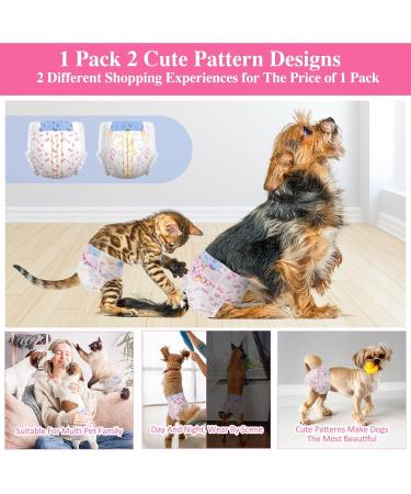 Dono Disposable Dog Diapers for Female Dogs - Super Absorbent & Leak-Proof - 48 Count Sizes XXS to L - Ideal for Incontinence Heat & Periods - Buy Online on GoSupps.com