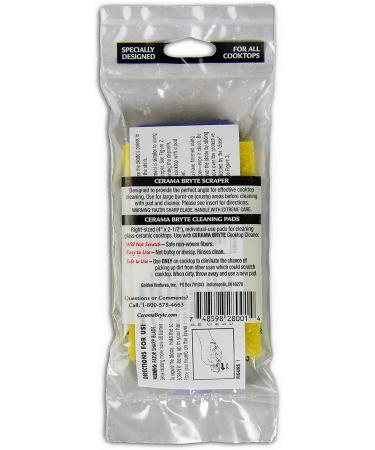 Cerama Bryte Scraper & Pad Combo - Blue Cooktop Cleaning Tool - Buy Online on GoSupps.com