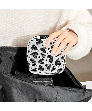 Shop Women's Bonds Storage Pockets Stillpad Wicker Heart Seamless Pattern Period Kit Bag - Stylish & Functional Feminine Product Bag for Girls - Buy Online on GoSupps.com