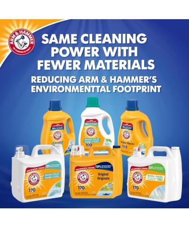 Arm & Hammer Liquid Laundry Detergent for Sensitive Skin Super Concentrated Skin Friendly Fresh Scent 170 Loads 5.03-L - Buy Online on GoSupps.com