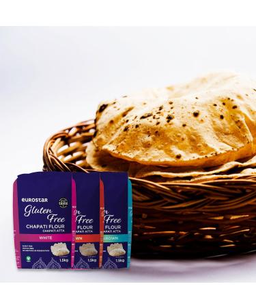 Eurostar Chapati Atta Gluten-Free Flour 1.5kg - Medium Brown (Pack of 1) - Buy Online on GoSupps.com