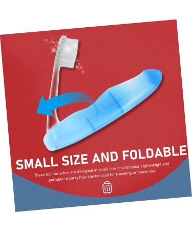 Buy Minkissy Foldable Toothbrush - Compact & Portable Manual Folding Toothbrush for Travel | Ideal for Business Trips - 20x18cm - Buy Online on GoSupps.com