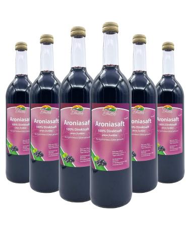 Bleichhof aronia juice - 100% delicious direct juice - 6 x 0.72l Fresh fruits - without adding sugar and additives - made sustainable in the family business in Meckenheim Aronia 720 ml (6 Pack)