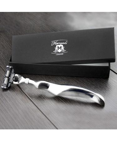 3 Edge Shaving Razor - Stainless Steel Safety Razor for Men | Perfect Shave Solution - International Shipping Available - Buy Online on GoSupps.com