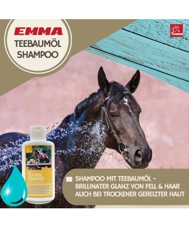 Tea Tree Shampoo for Dogs & Horses | 500ml pH Neutral Mild Formula for Shiny Fur & Skin Care | Best Tea Tree Oil Horse Shampoo - Buy Online on GoSupps.com