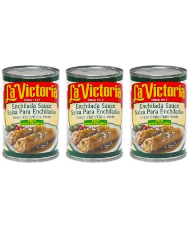 La Victoria Enchilada Sauce - 3 Pack Bulk La Victoria Green Enchilada Salsa (Mild)