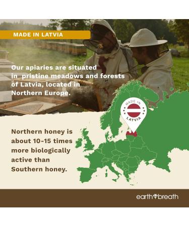 Earthbreath Forest Flower Raw Honey 900g - Pure Dark Unpasteurised & Unfiltered - Natural Sweetener for Cooking Tea Coffee Milk Juice - 900g Pack - Buy Online on GoSupps.com